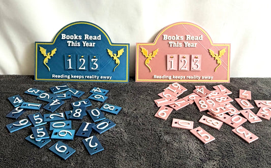 3D Printed Dragon Book Counter