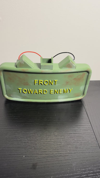 Funny Doorbell Sign – 3D Printed Novelty Claymore Door Decor